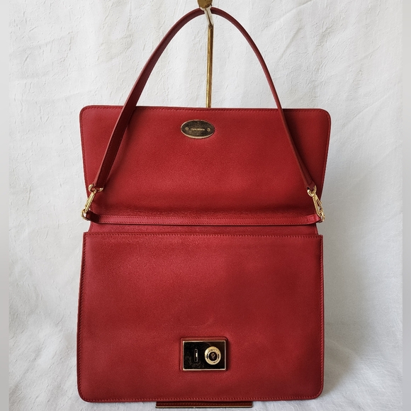 Auth Dolce&Gabbana Miss Linda Red Shoulder/Cluth Bag - Picture 9 of 12